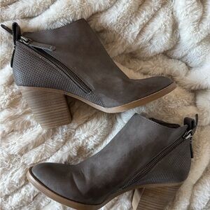 Dolce Vita Gray Ankle Booties
